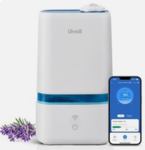 LEVOIT 4L Smart Cool Mist Humidifier for Home Bedroom with Essential Oils Cus...