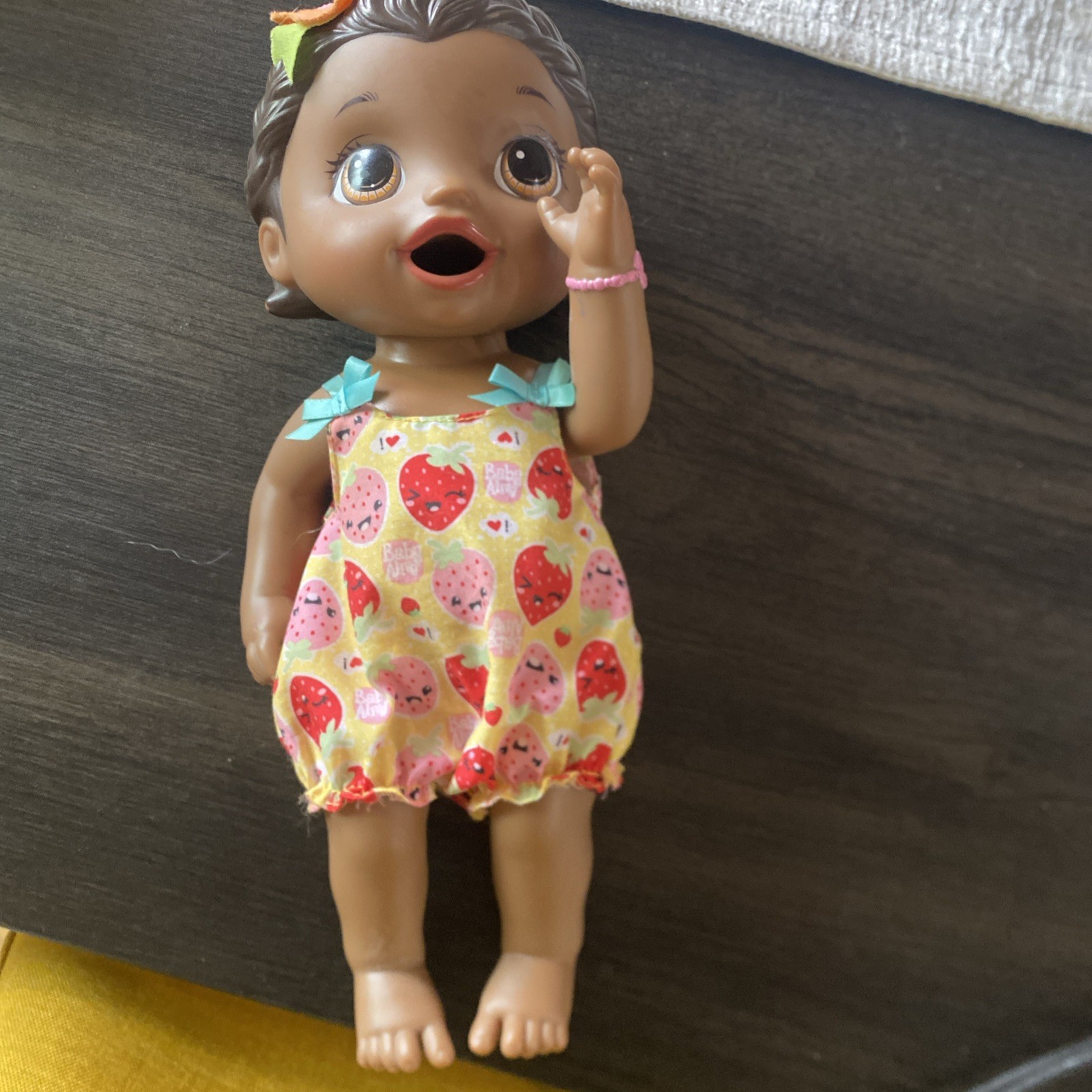 Baby Alive Super Snacks SNACKIN LILY African American Doll ,