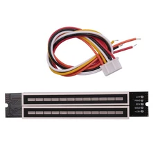 Dual 12 Level Indicator VU Meter Stereo Amplifier Board Adjustable Light8402