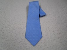 Donna Karan Neck Tie Mens Blue Silk Luxury Designer Abstract Made in USA