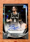 2025 Bowman Chrome Stephon Castle Auto Black Sapphire #10/10 BCA-SA Color Match