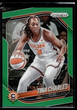 Tina Charles 2025 Panini Prizm WNBA Green Prizm A Card #3