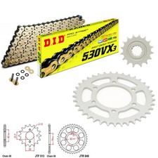 RD350 Chain and Sprocket Kit DID VX3 Gold Yamaha RD350 A,B 1975