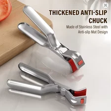 Stainless Steel Gripper Clips Anti-Scald Non-Slip Plate & Bowl Holder
