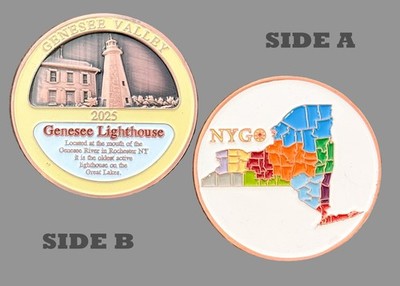 Genesee Valley Genesee Lighthouse NYGO 2025 Challenge Coin  1#35