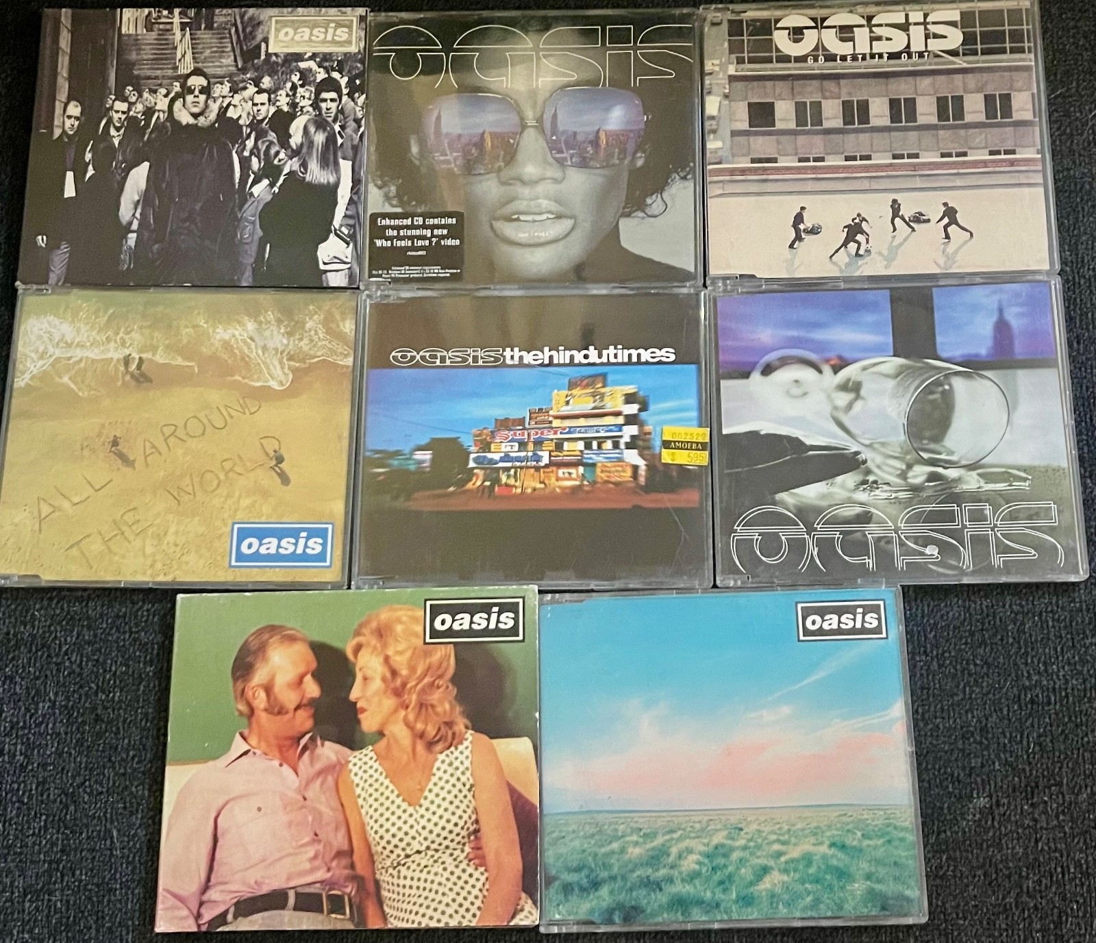 Oasis - LOT OF 8 CD IMPORT SINGLES!