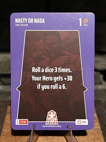 2025 Bo Jackson Battle Arena Update PLAY CARD # PL-64 NASTY OR NADA