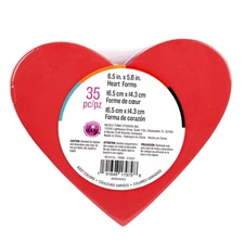CousinDIY Foam Cutouts 6.5" 35/Pkg-Heart - 5A002LT8-1GNH6