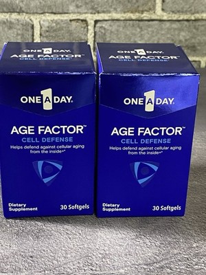 One A Day Age Factor Cell Defense Supplement 30 Softgels X 2 Boxes  Exp 03/26