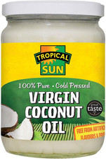 100% Pure Cold Pressed Virgin Coconut Oil, 480Ml Natural, Unrefined, Multi-Use f