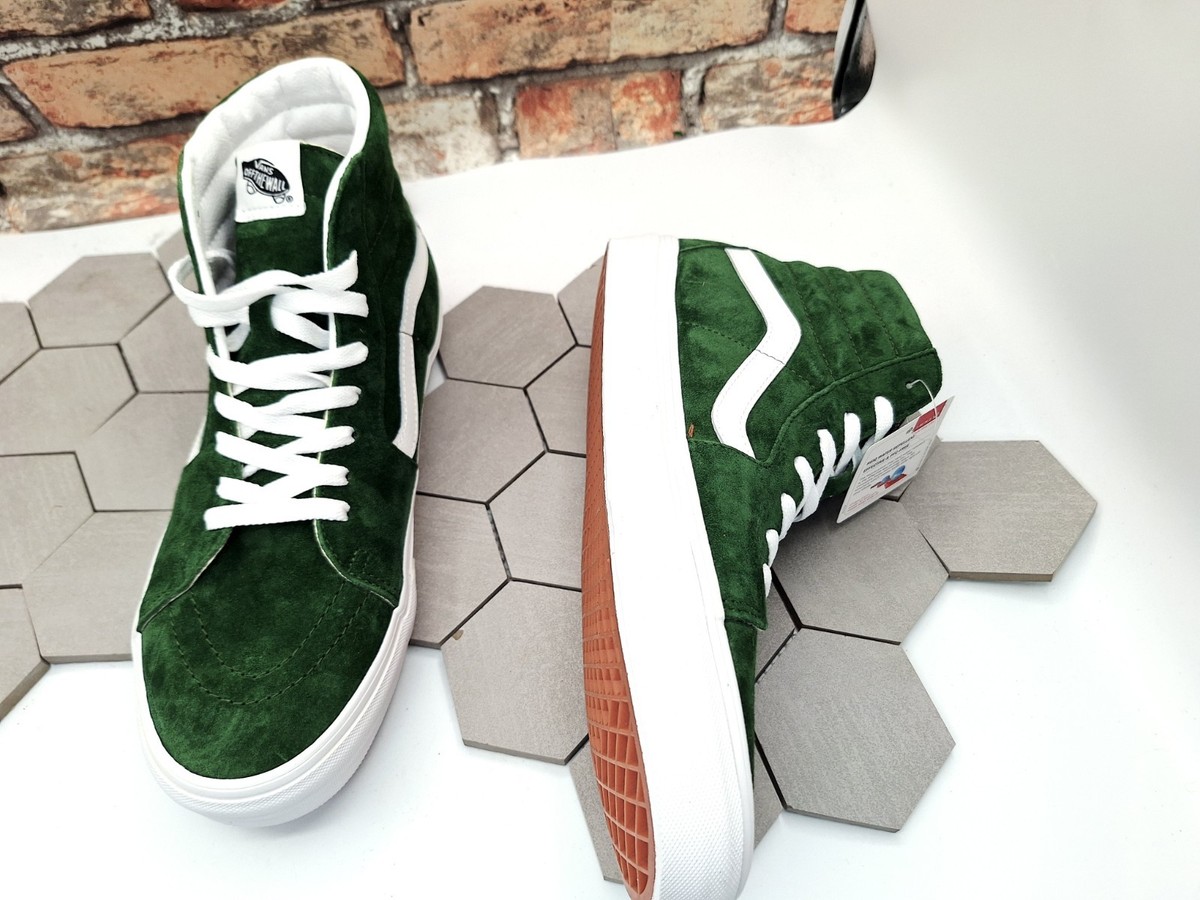Vans Sk8-Hi Pig Suede Douglas Fir Green Size US 9.5 Men display picture 1