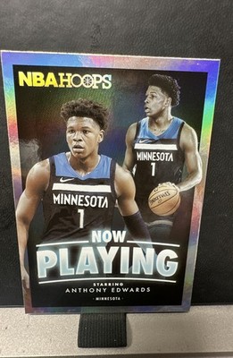 2020-21 Panini NBA Hoops - Now Playing Anthony Edwards #SS-6 Holo (RC)