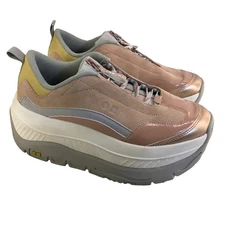 Coolway Cluster Platform Sneaker Trainer Womens 8 Pink White Grey Low Top