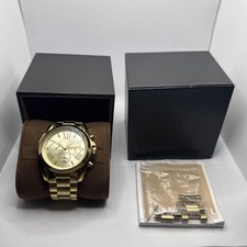 OROLOGIO MICHAEL KORS BRADSHAW TONO ORO, CRONOGRAFO ROMANO, BRACCIALE MK5605