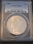 1896-P Morgan Silver Dollar PCGS MS62 Coin