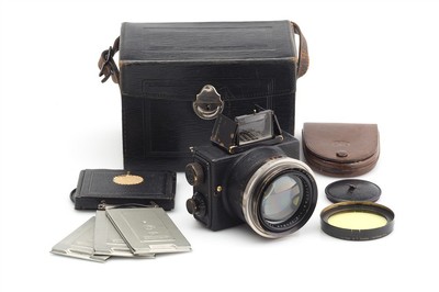 Ernemann Ermanox 4.5x6cm Set w. Film Pack Adapter & Case