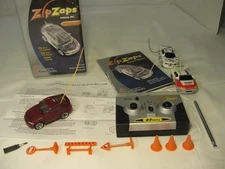 Radio Shack Zip Zaps Micro RC red Ford Mustang 60-7003 starter kit + extra cars