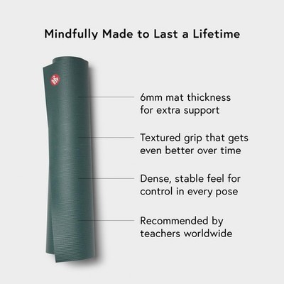 manduka the PRO mat 黒 ヨガマット 71 × 26インチ Manduka The Pro Yoga Mat, Black Sage 71