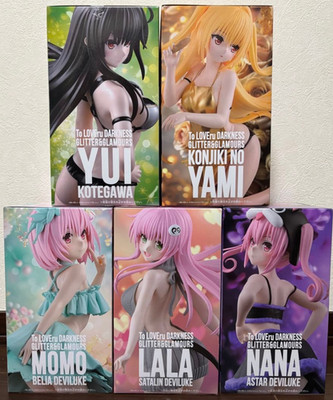 GLITTER & GLAMOURS To Love Ru Darkness Figur Lala, Momo, Nana, Yami & Yui Set