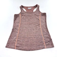 Columbia Tank Top Women's Lite Orange Size Small Active Athletic Fit Stretchy