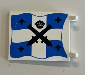 LEGO Pirates Sabre Island 6265 Vintage 1989 Large Flag With Cannons / Crosses