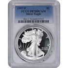 1997-P PCGS PR70 DCAM American Silver Eagle Blue Label 5735