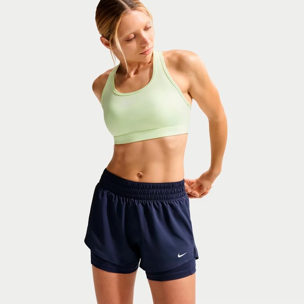 Nike Dri-Fit One Mid Rise 2In1 3In Shorts Damen Dunkelblau-image
