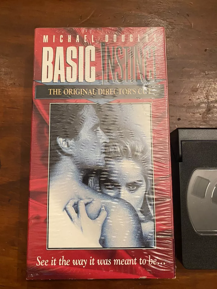 Basic Instinct (VHS, 1997, Original Directors Cut) Sharon Stone Tested EUC - Image 2 of 4