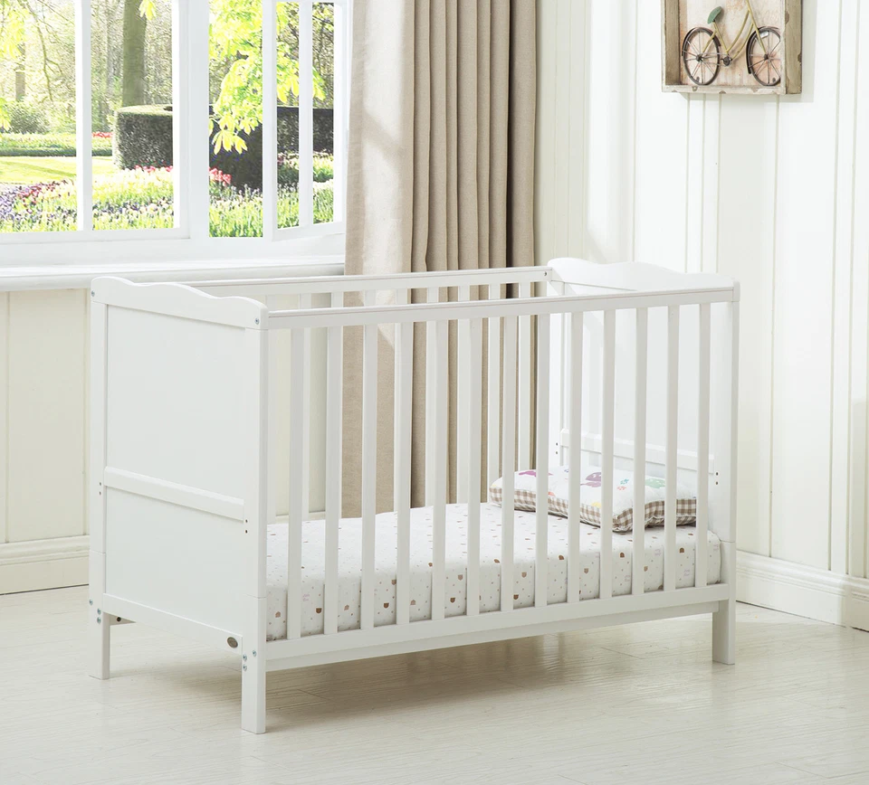 MCC®  Wooden Baby Cot Bed "Orlando" & Aloe Vera Water repellent Mattress  - Image 2 of 4