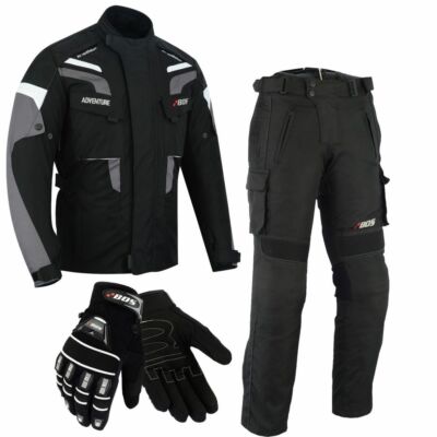 BOSmoto Motorrad Textil Kombi - Wasserdichte Jacke & Hose Touring Set