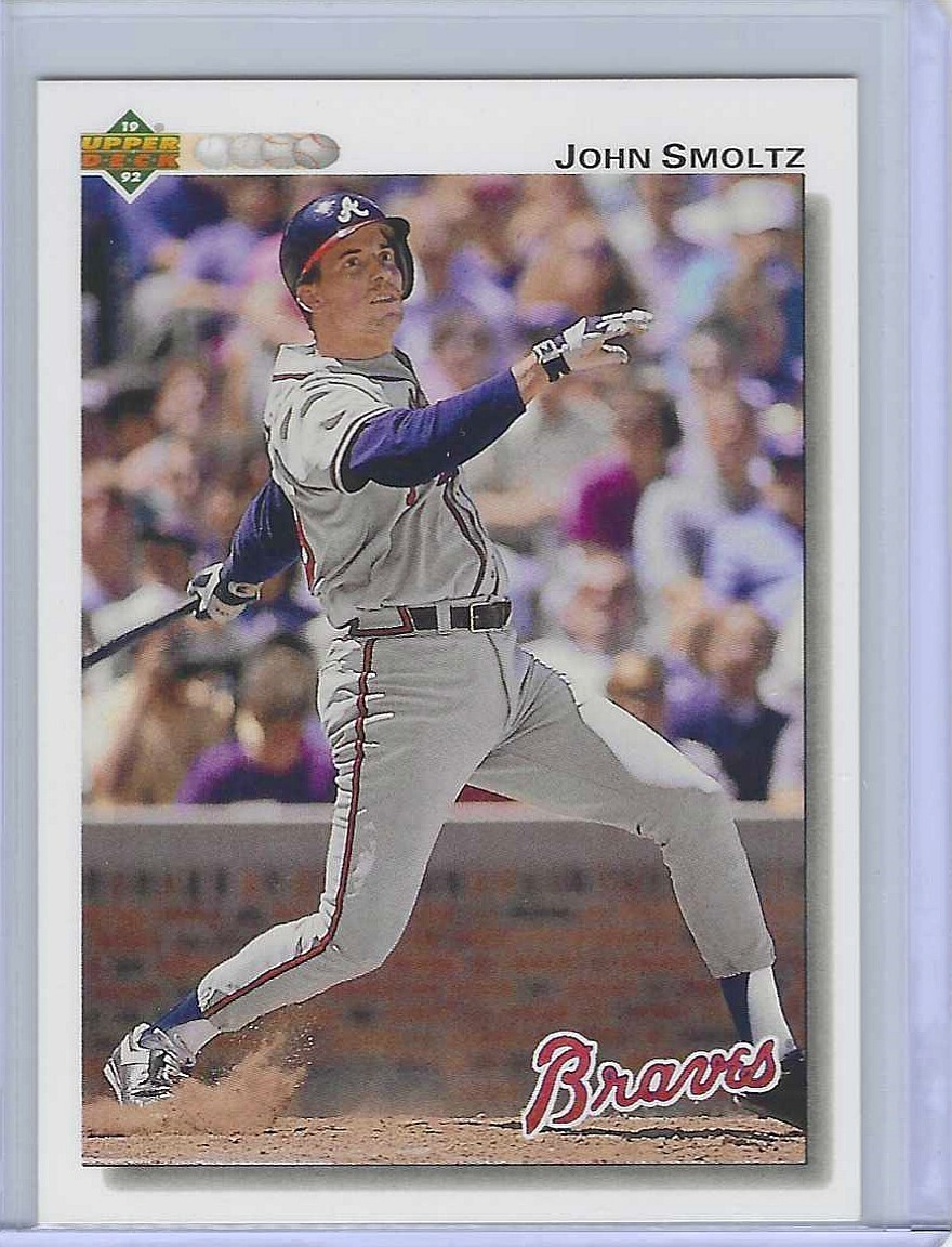 1992 Upper Deck HOF John Smoltz #322 Braves Card Free Shipping