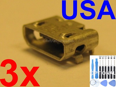 3x Micro USB Charging Port For Alcatel OneTouch Pixi 7 9006w 9007T Tablet USA