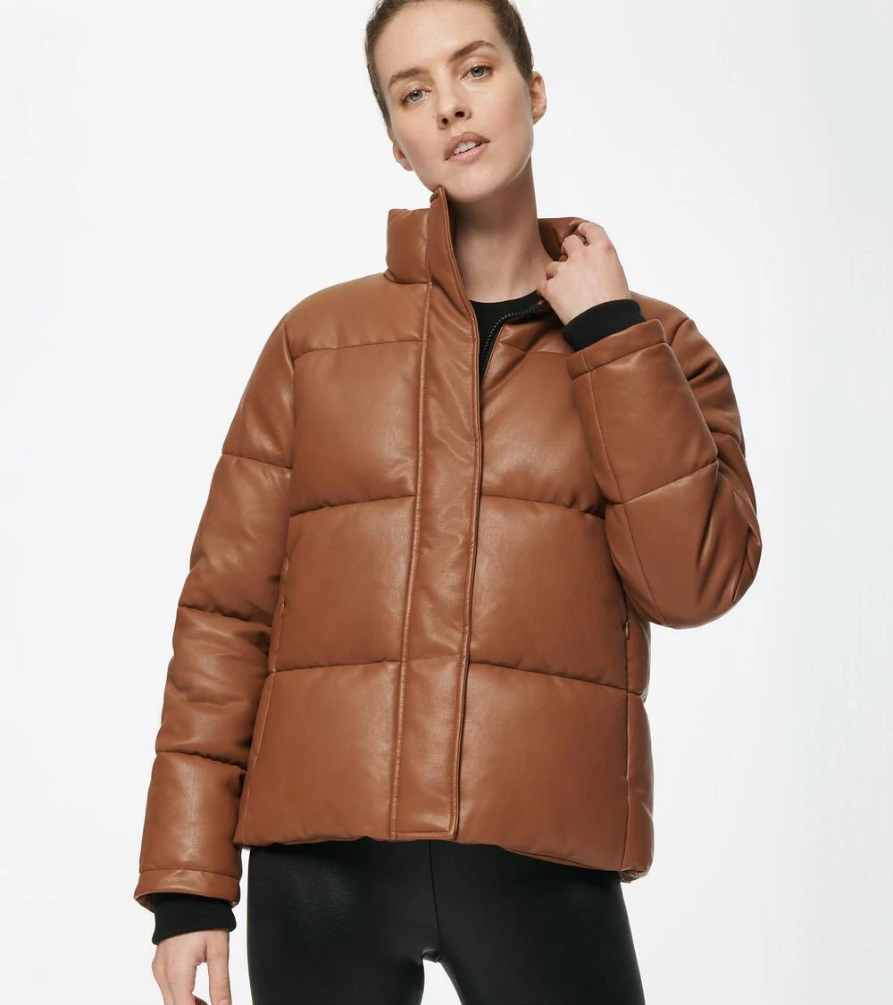 Marc new york sales faux leather puffer
