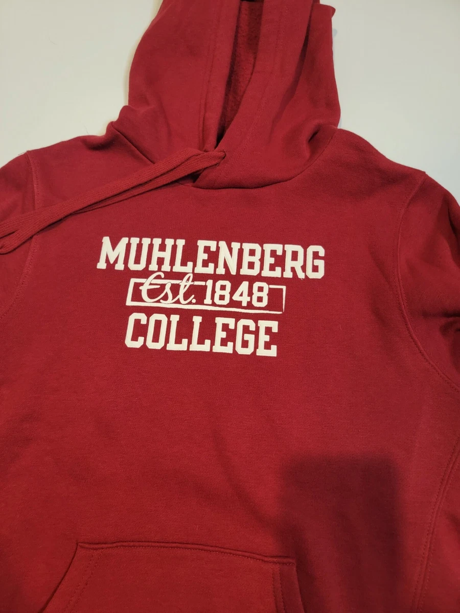 MUHLENBERG COLLEGE Hoodie Adult Med Pullover Sweatshirt Red eBay