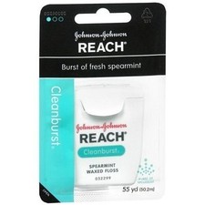 Reach Dental Floss Cleanburst Fresh Spearmint Waxed 55 YD RARE VHTF