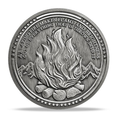 Amor Fati Themed Four Virtues Stoicism Coin Everyday Carry Stoic Challenge Coin