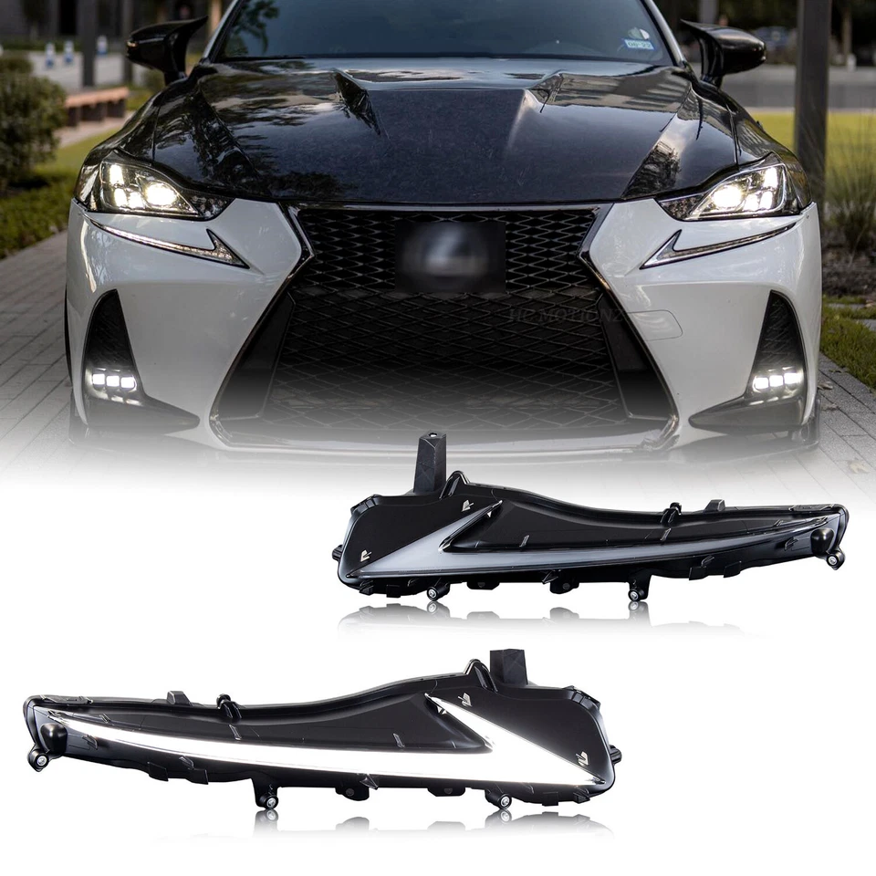 Luz de circulación diurna DRL intermitente para Lexus IS200t/300 IS250 350 F 2017-2020 Foto 2 de 4