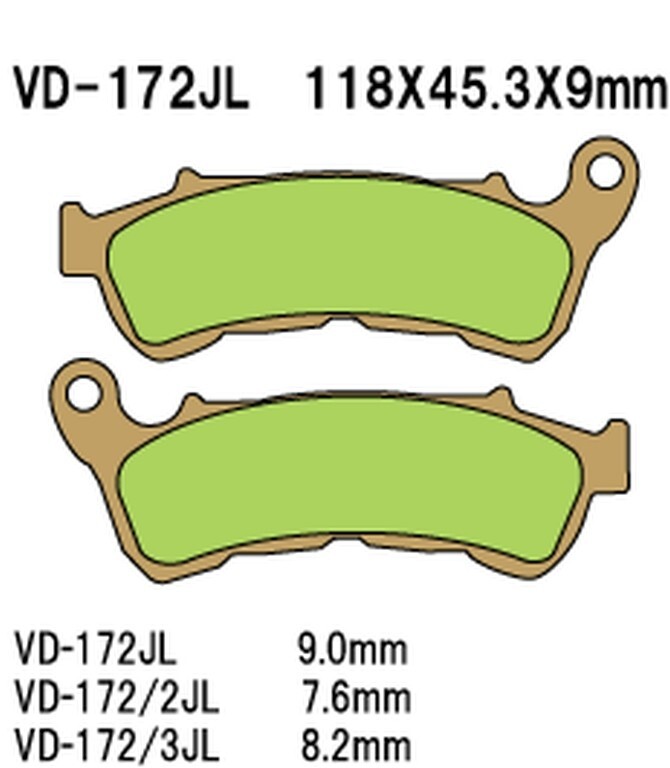 Plaquettes de frein KH388 anti-fading en métal fritté or pour éliminer l'usure