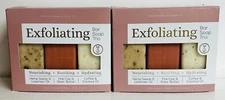 2-Pack Home & Body ~ Exfoliating Bar Soap Trio 6 Bars 10 oz Each