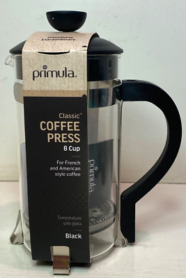 Primula Classic Coffee Press 8 Cup ~for French & American Style Coffee~ in Black