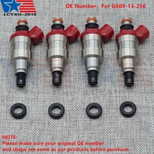 Set Of 4 Fuel Injectors For 1990-1993 Mazda B2600 Le5 Extended Cab Pickup 2-door