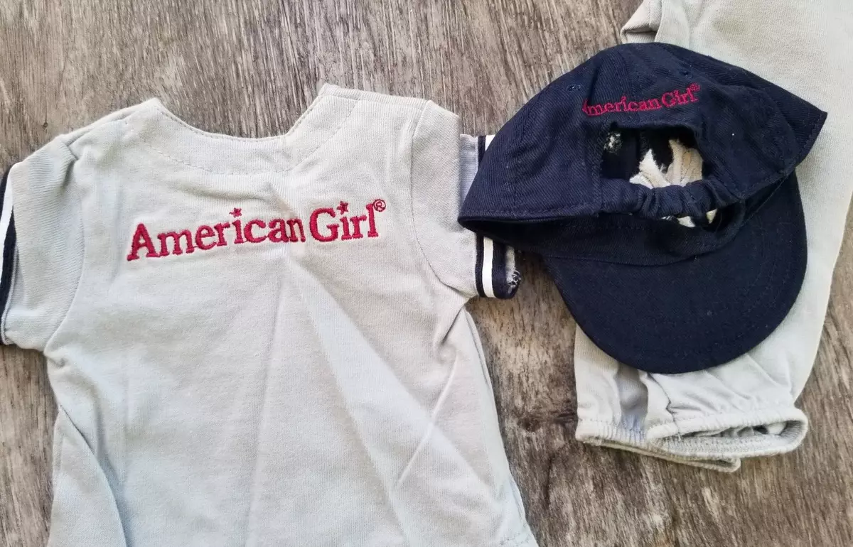 NEW American Girl NY NEW YORK YANKEES Baseball Uniform Outfit ~ Shirt Pants  Hat