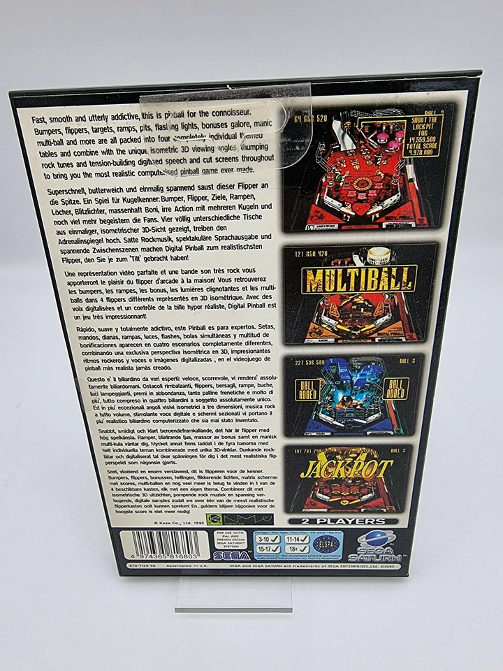 Digital Pinball PAL Version Sega Saturn Brand New - Image 2 of 4