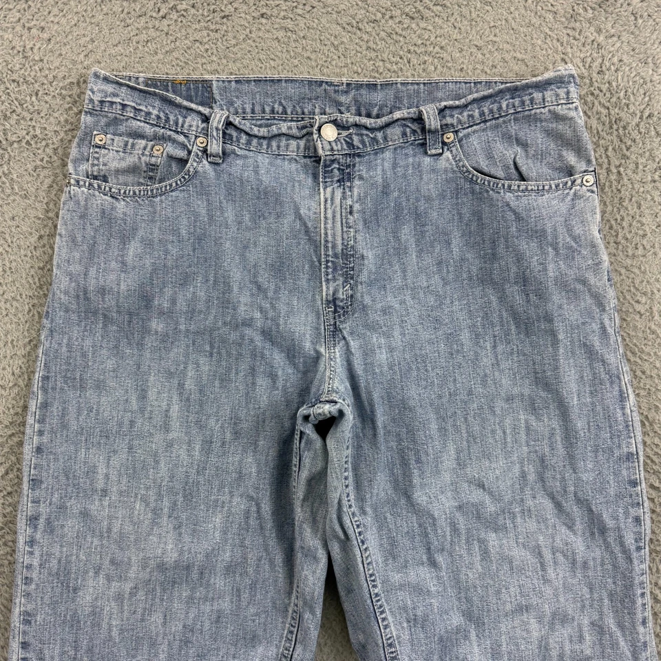 Vintage Levis Jeans Womens 16 Blue 577 Mid Rise Loose USA 90s Capri Baggy Skate - Image 4 of 4