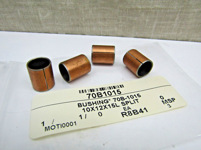 (Lot of 4) Oiles Drymet Polyacetal 10mm x 12mm x 15mm Sleeve Bearing Bushing