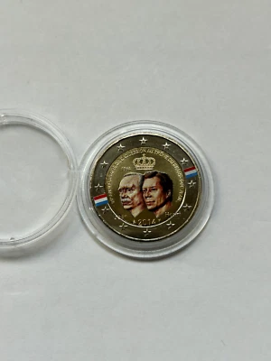 2 euro Luxembourg 2014 Grand Duc Jean couleur - Photo 1/2