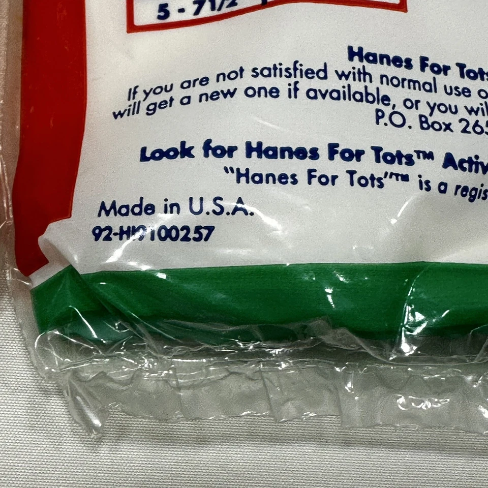 Vintage Hanes For Tots Anklets Socks - 4 Packs 8 Pairs - Made In USA NIP NEW - Image 4 of 4