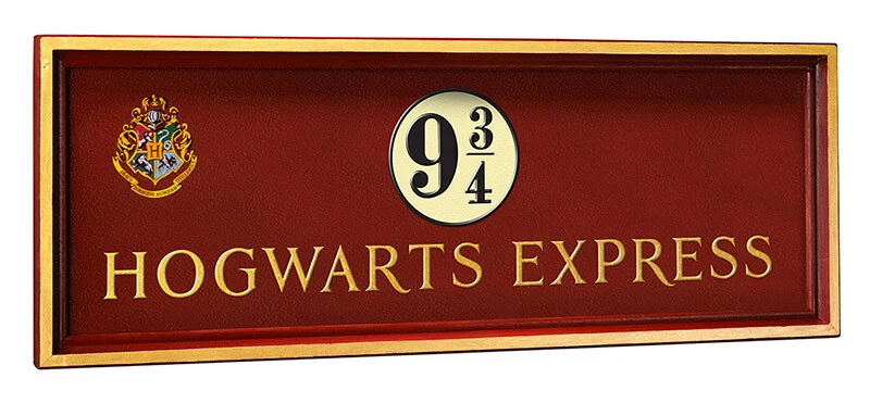 Harry Potter Hogwarts Express Schild Binär 9 3/4 Noble Collections - Bild 1 von 1