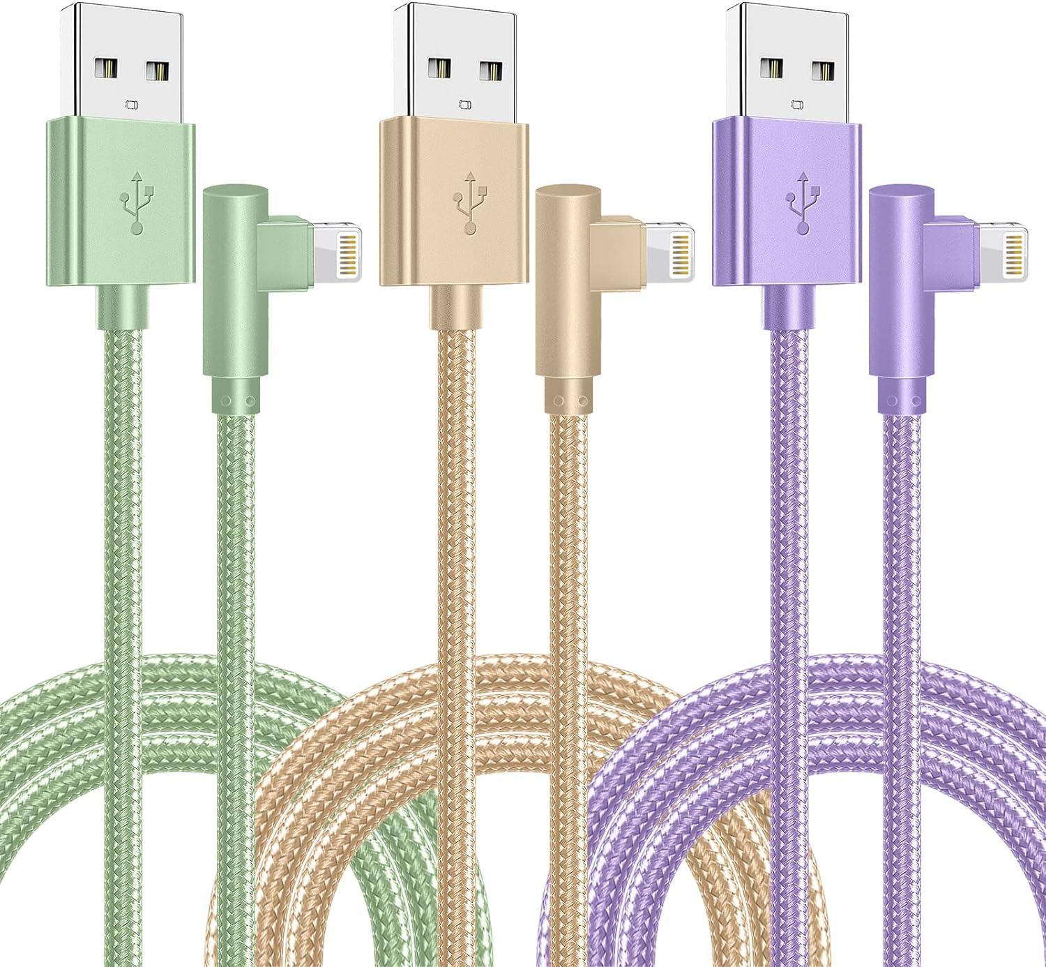 Charger,3 Pack 6FT Lightning Cable for Apple Mfi Certified Iphone Fast Charging-image