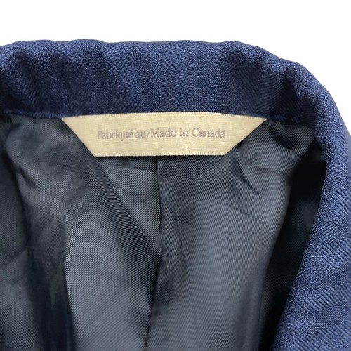 Samuelsohn Men's Cashmere/Silk 2-Button Blazer Blue Stripe • 44L - Picture 5 of 13